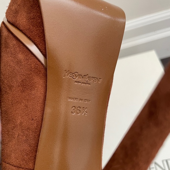 COPY - YSL Tribute Suede Leather Platform Pumps - Picture 5 of 11